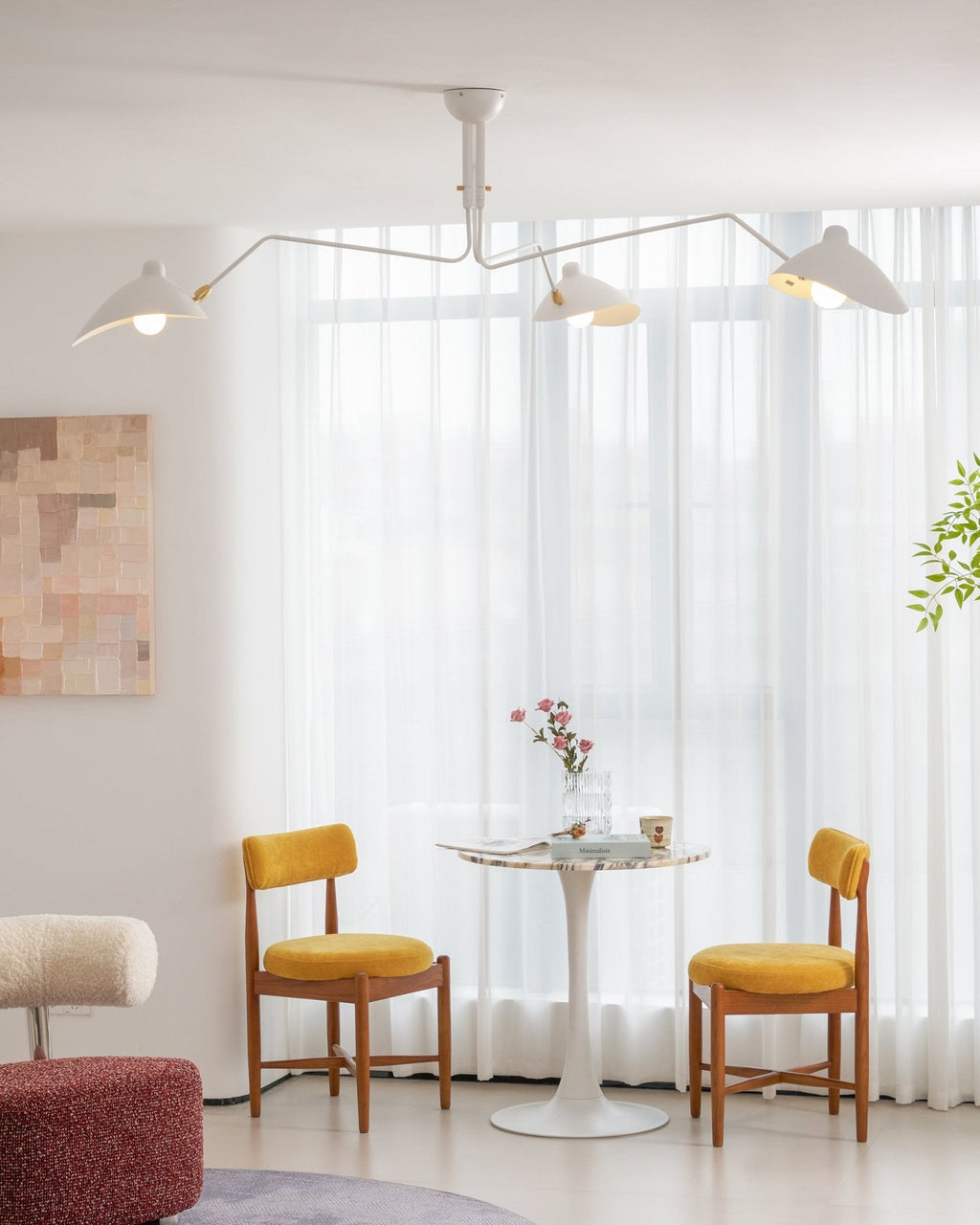 Black Metal Ceiling Light Fixture — Ceiling Light | Maison Monashee — view 61