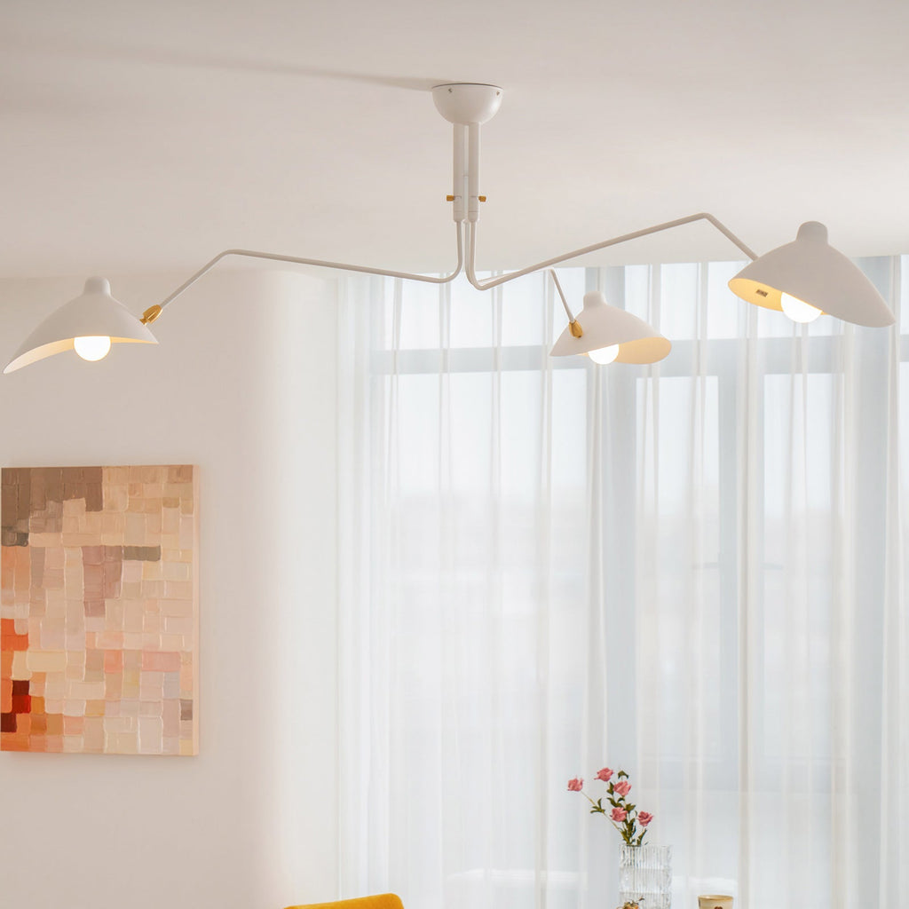 Black Metal Ceiling Light Fixture — Ceiling Light | Maison Monashee — view 8