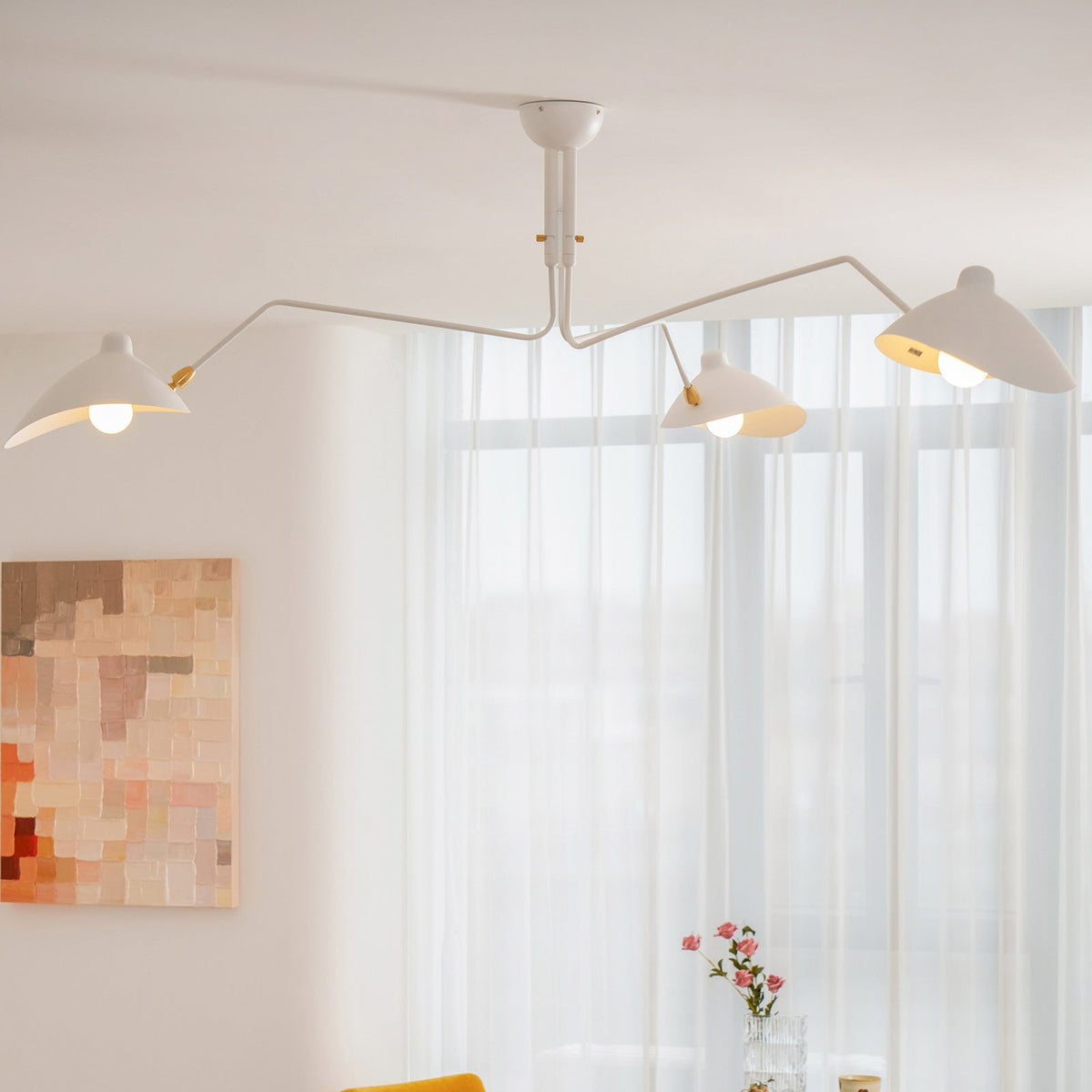 Black Metal Ceiling Light Fixture — Ceiling Light | Maison Monashee — view 8