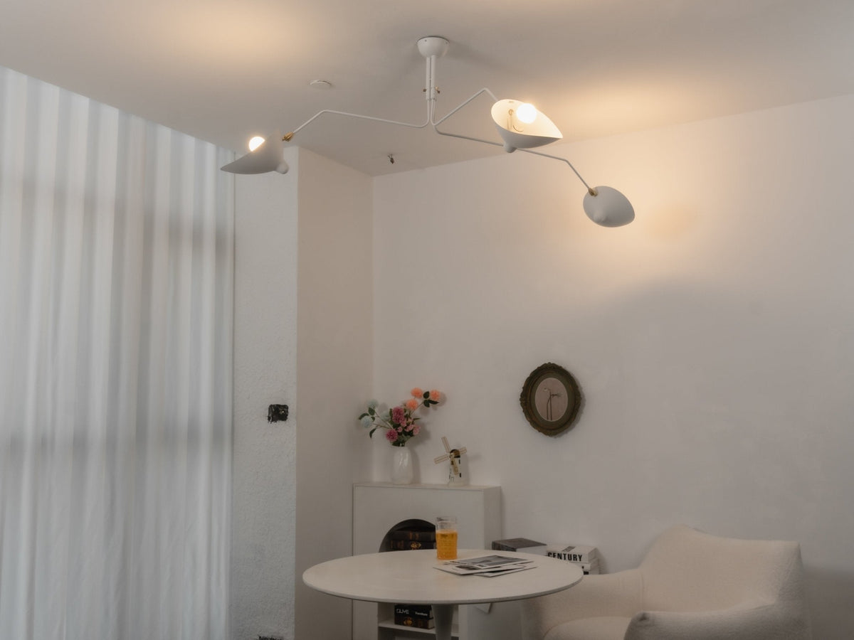 Black Metal Ceiling Light Fixture — Ceiling Light | Maison Monashee — view 103
