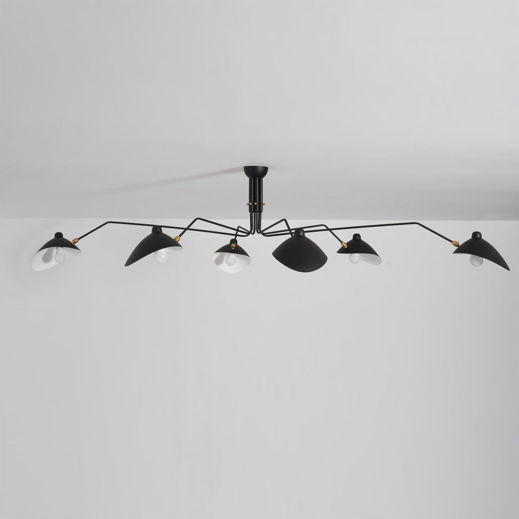 Black Metal Ceiling Light Fixture — Ceiling Light | Maison Monashee — view 83