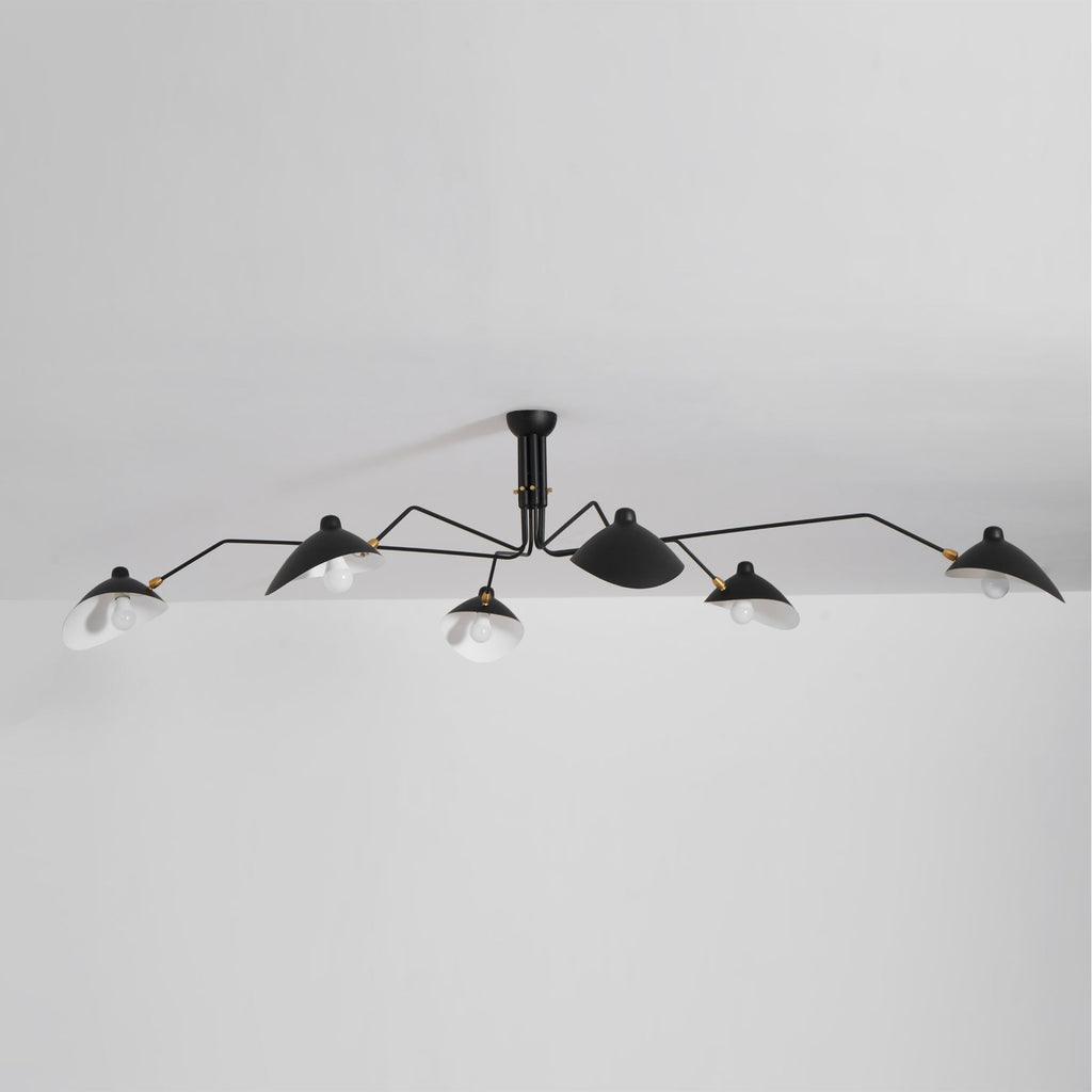 Black Metal Ceiling Light Fixture — Ceiling Light | Maison Monashee — view 84