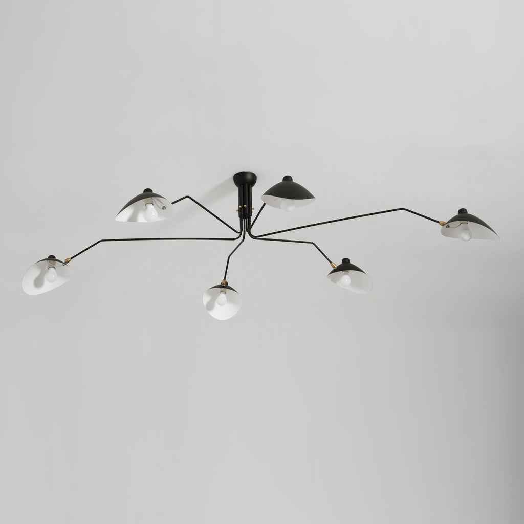 Black Metal Ceiling Light Fixture — Ceiling Light | Maison Monashee — view 85