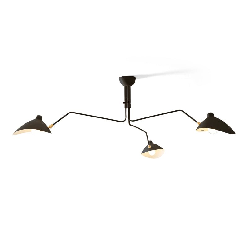 Black Metal Ceiling Light Fixture — Ceiling Light | Maison Monashee — view 74
