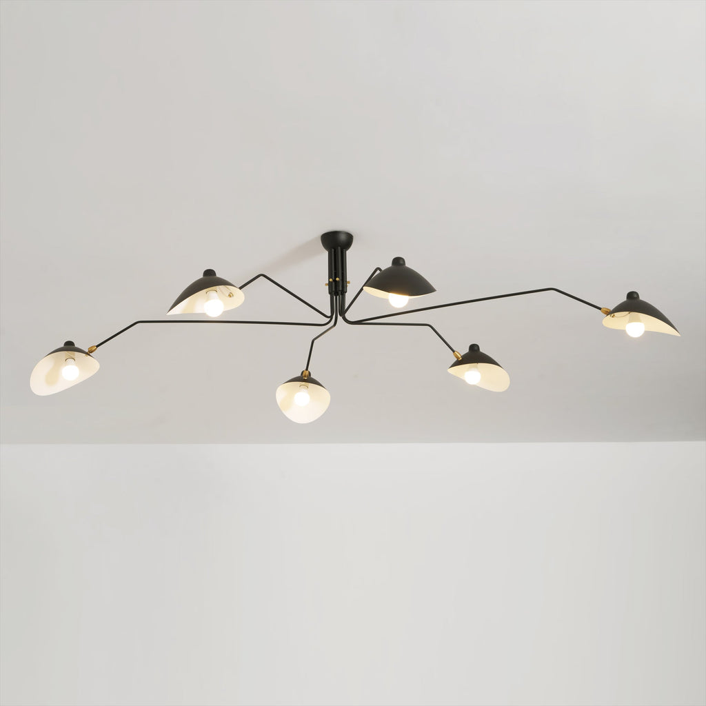 Black Metal Ceiling Light Fixture — Ceiling Light | Maison Monashee — view 78