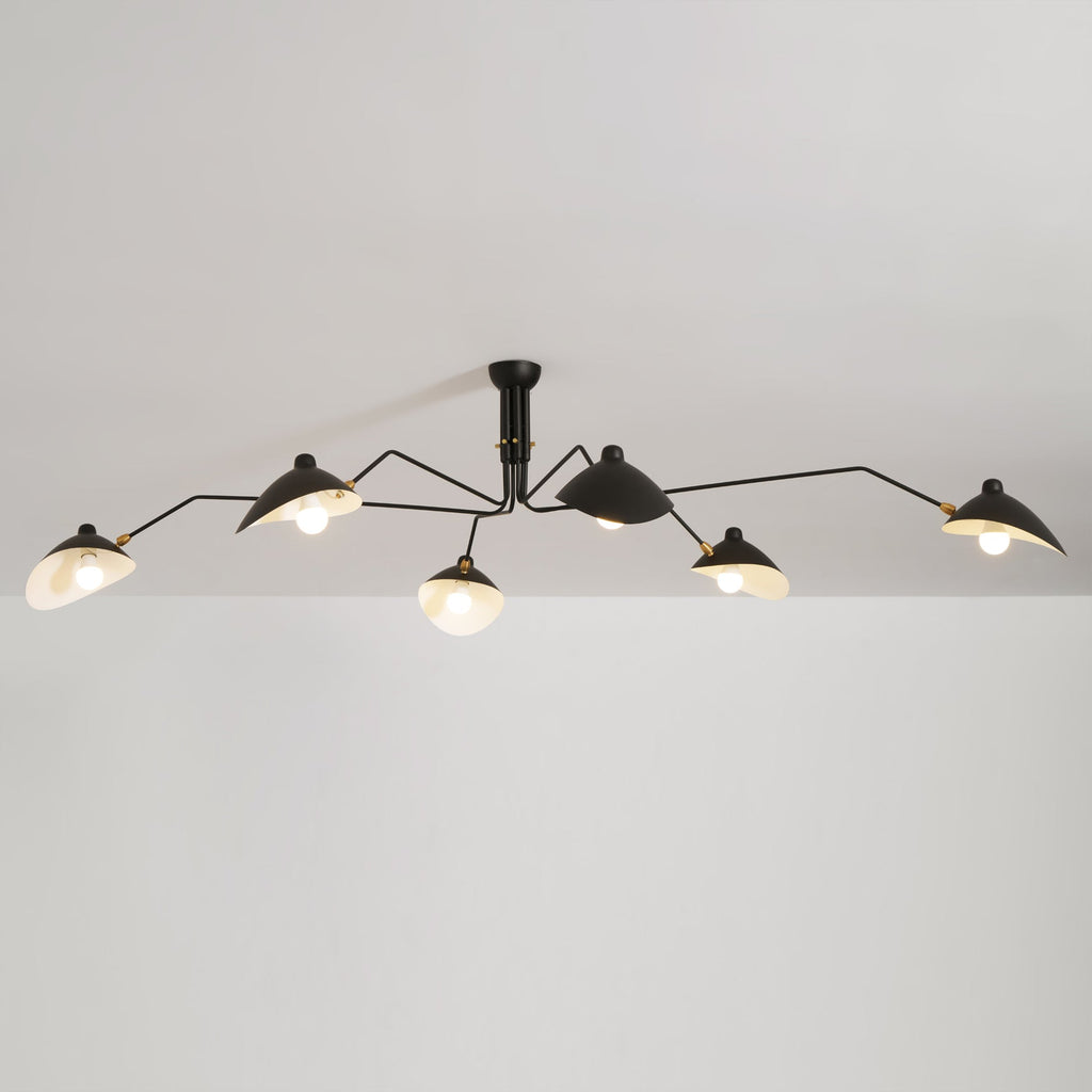 Black Metal Ceiling Light Fixture — Ceiling Light | Maison Monashee — view 79