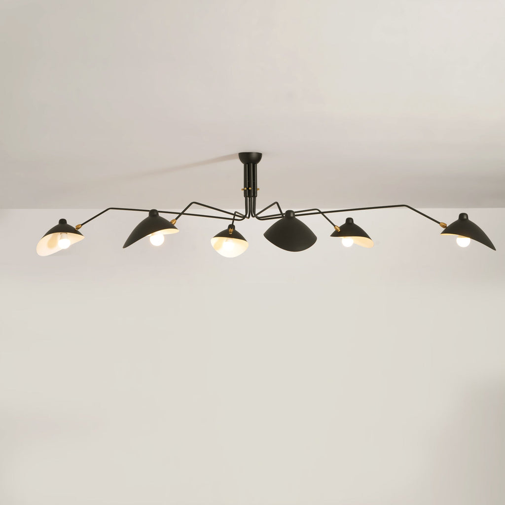 Black Metal Ceiling Light Fixture — Ceiling Light | Maison Monashee — view 80