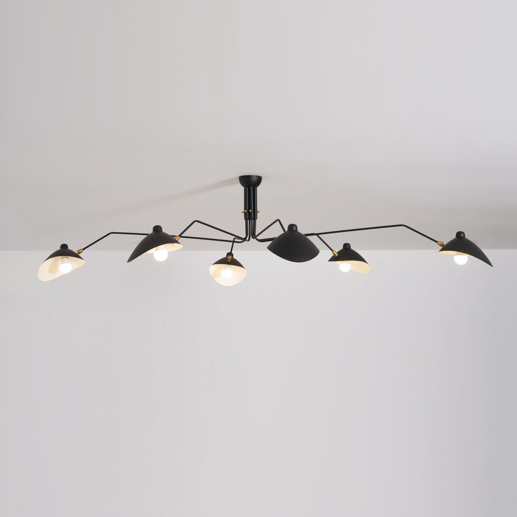 Black Metal Ceiling Light Fixture — Ceiling Light | Maison Monashee — view 81