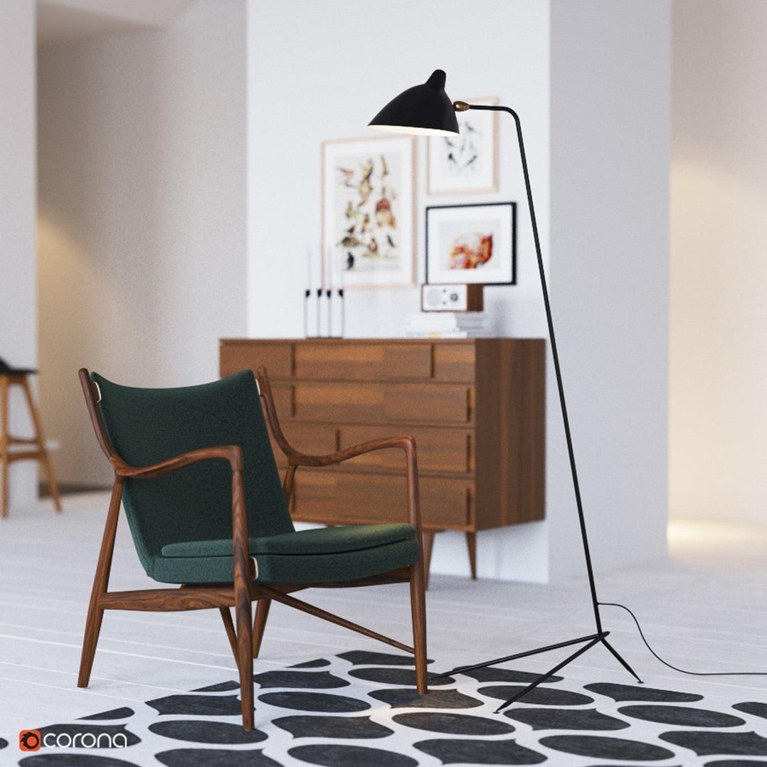 Vintage Metal Floor Lamp — Floor Lamp | Maison Monashee — view 70