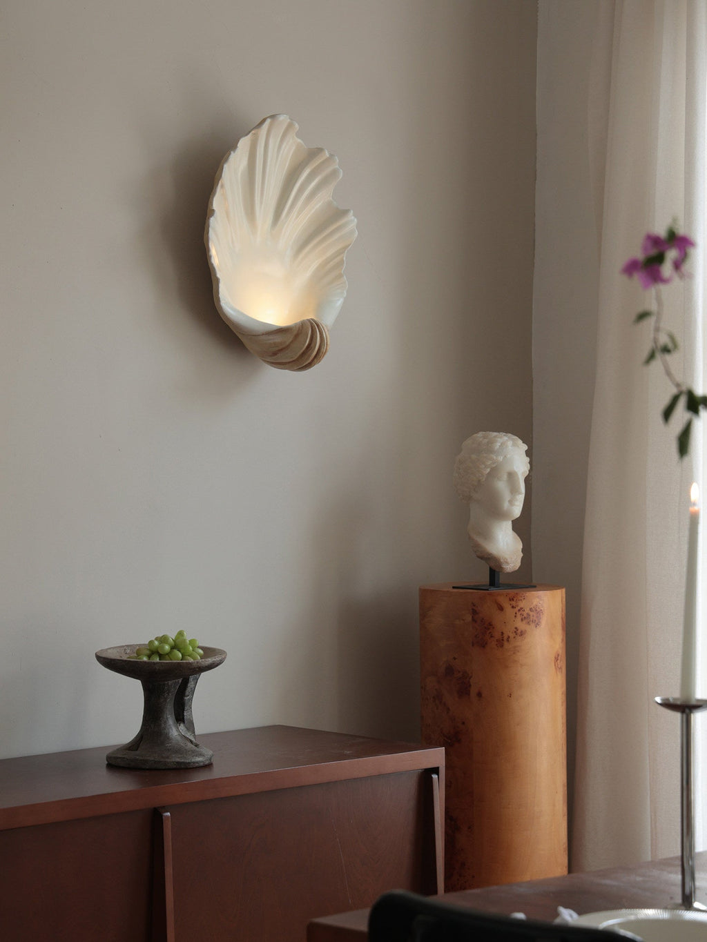 Scallop Shell Wall Sconce — Wall Sconce | Maison Monashee — view 24