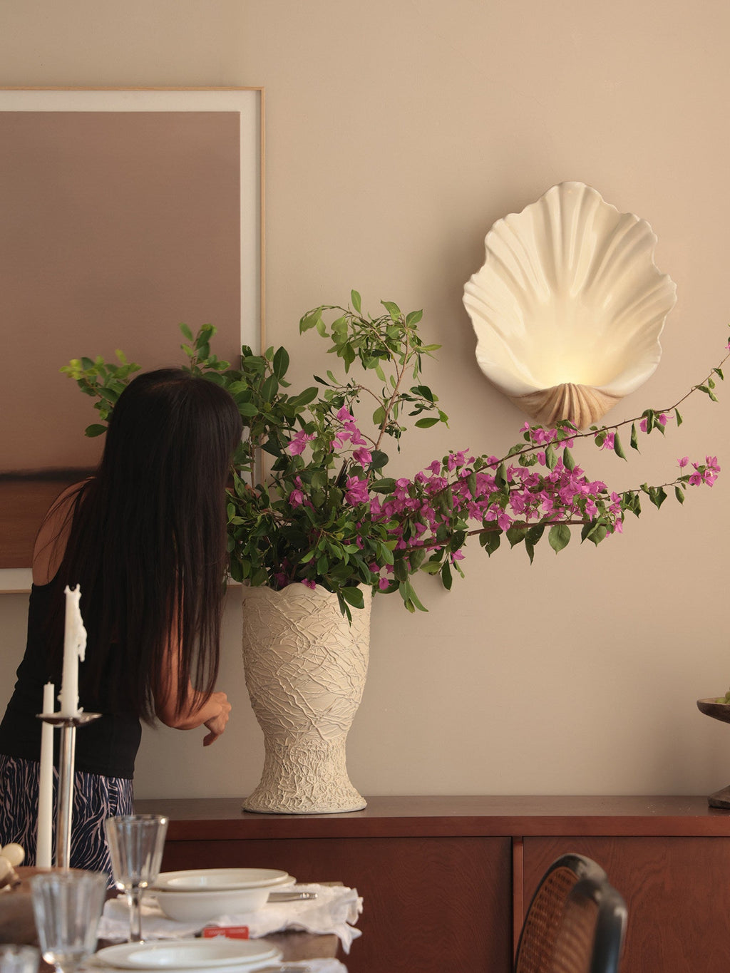Scallop Shell Wall Sconce — Wall Sconce | Maison Monashee — view 7