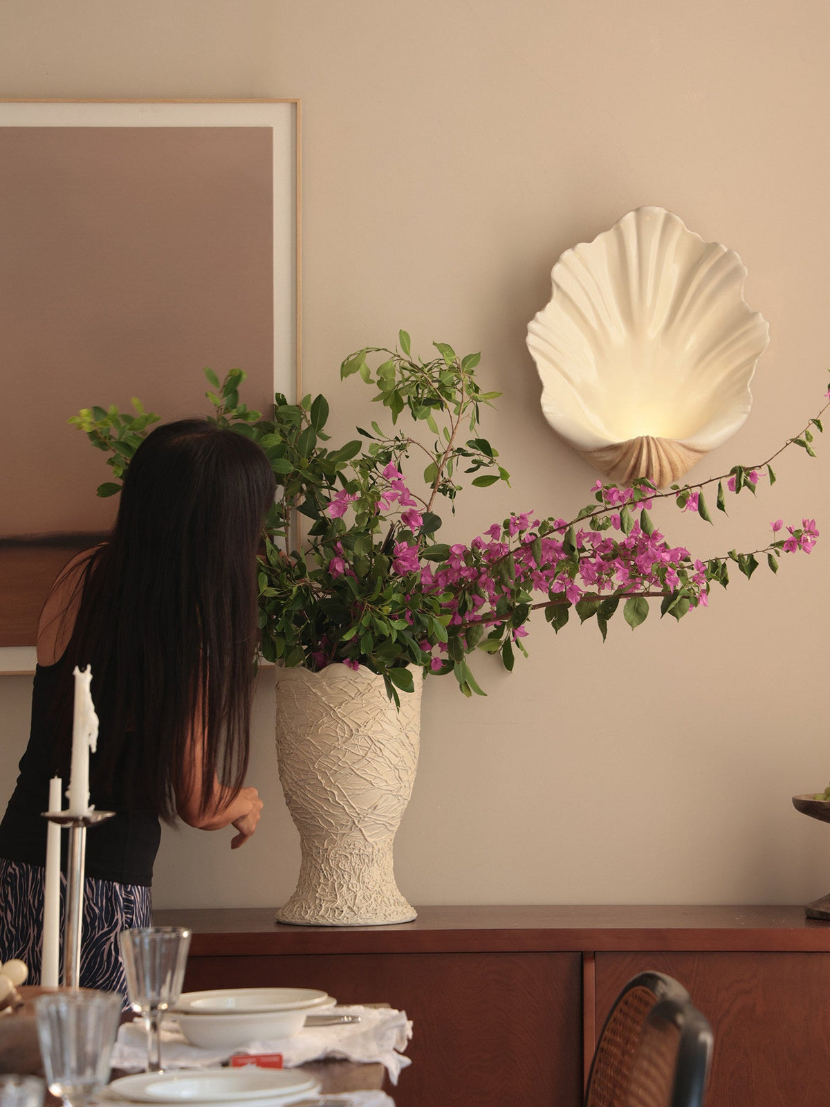 Scallop Shell Wall Sconce — Wall Sconce | Maison Monashee — view 7