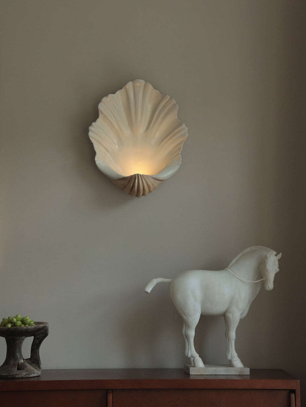Scallop Shell Wall Sconce — Wall Sconce | Maison Monashee — view 9
