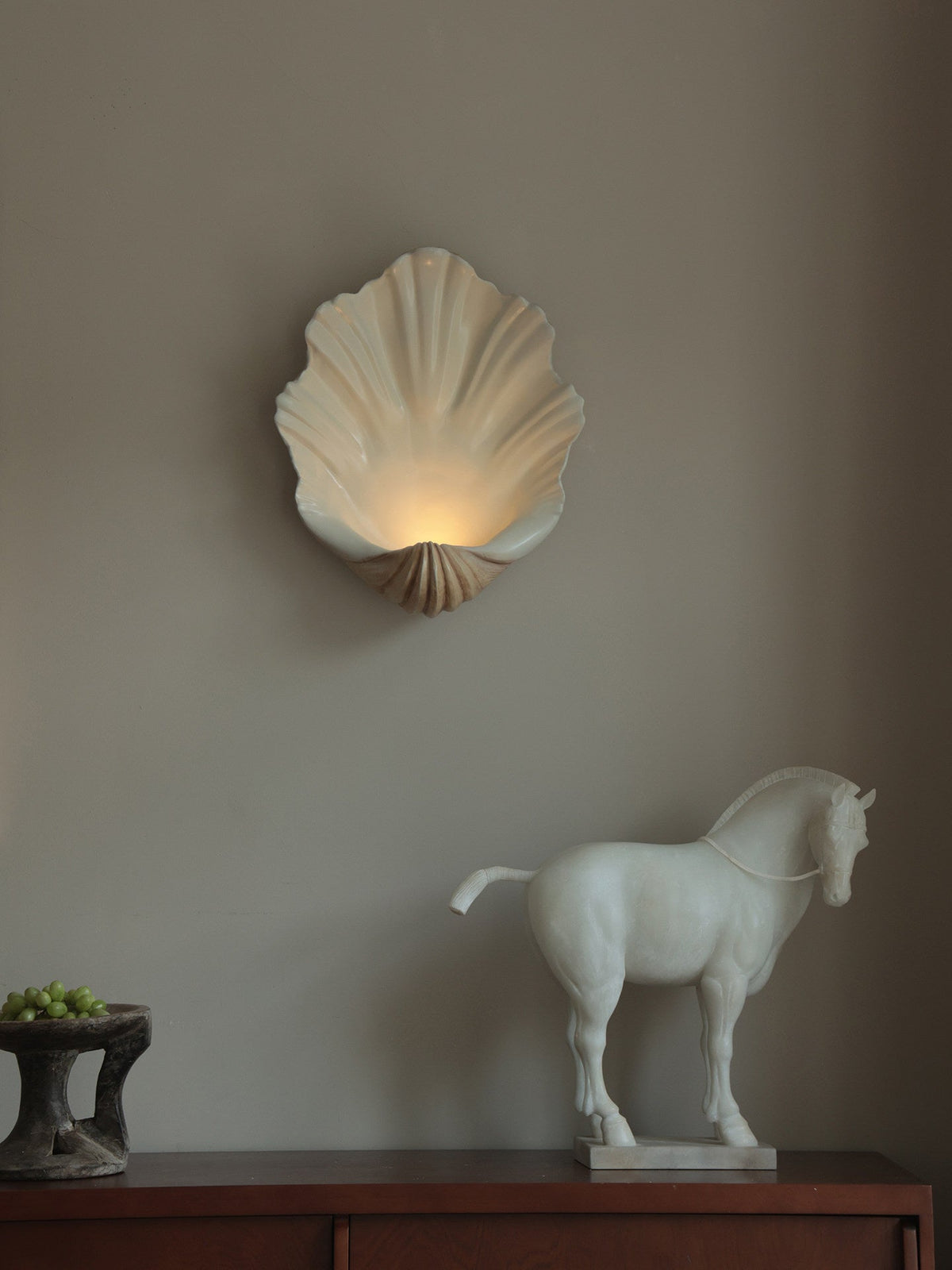 Scallop Shell Wall Sconce — Wall Sconce | Maison Monashee — view 9