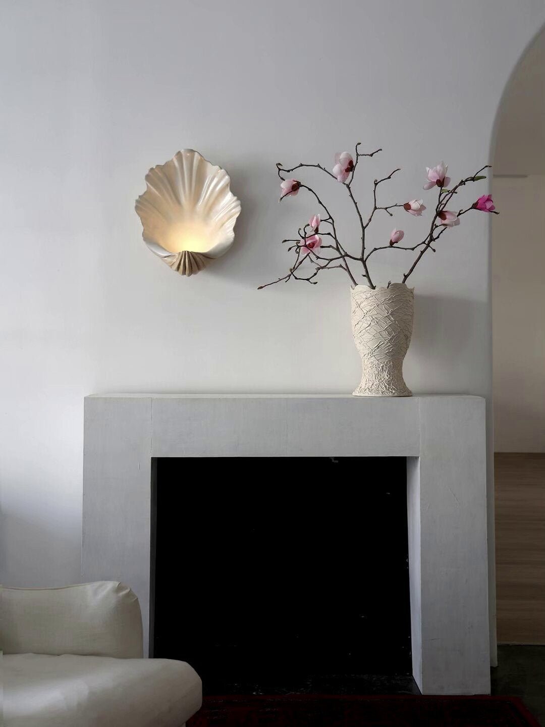 Scallop Shell Wall Sconce — Wall Sconce | Maison Monashee — view 13