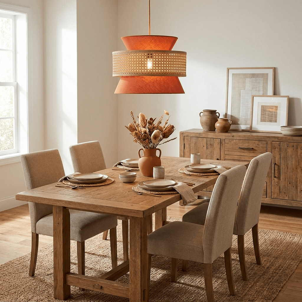 Rattan Kitchen Pendant Light — Pendant Light | Maison Monashee — view 4