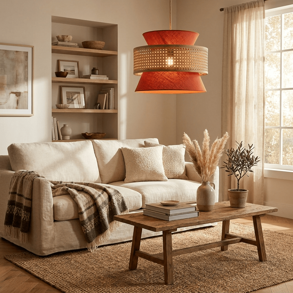 Rattan Kitchen Pendant Light — Pendant Light | Maison Monashee — view 2