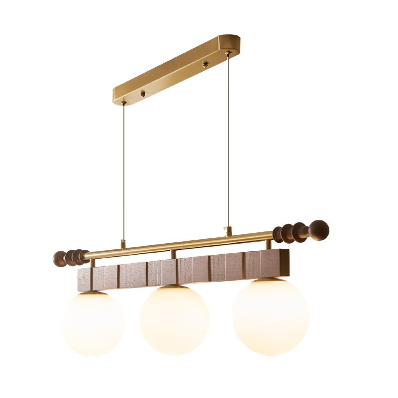 Linear Glass Globe Chandelier — Chandelier | Maison Monashee — view 18