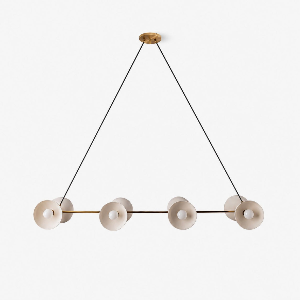 Minimalist Linear Chandelier — Chandelier | Maison Monashee — view 8