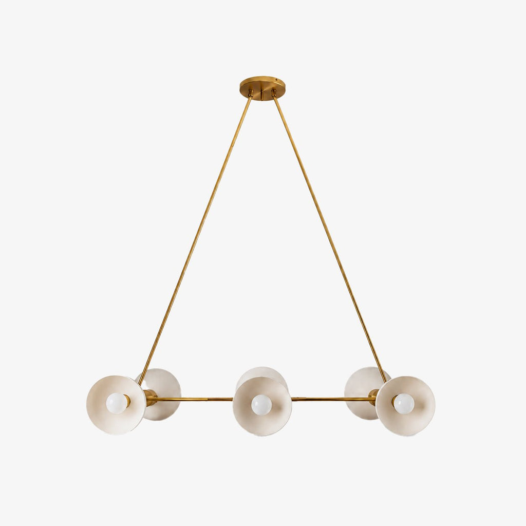 Minimalist Linear Chandelier — Chandelier | Maison Monashee — view 7