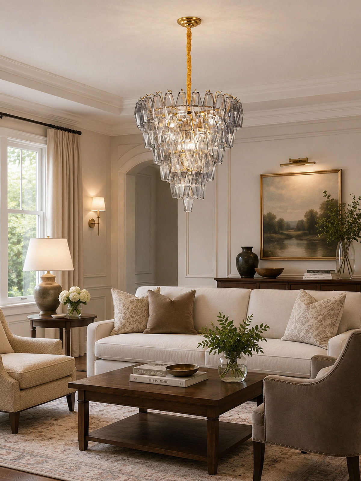 Empire Crystal Chandelier — Chandelier | Maison Monashee — view 2