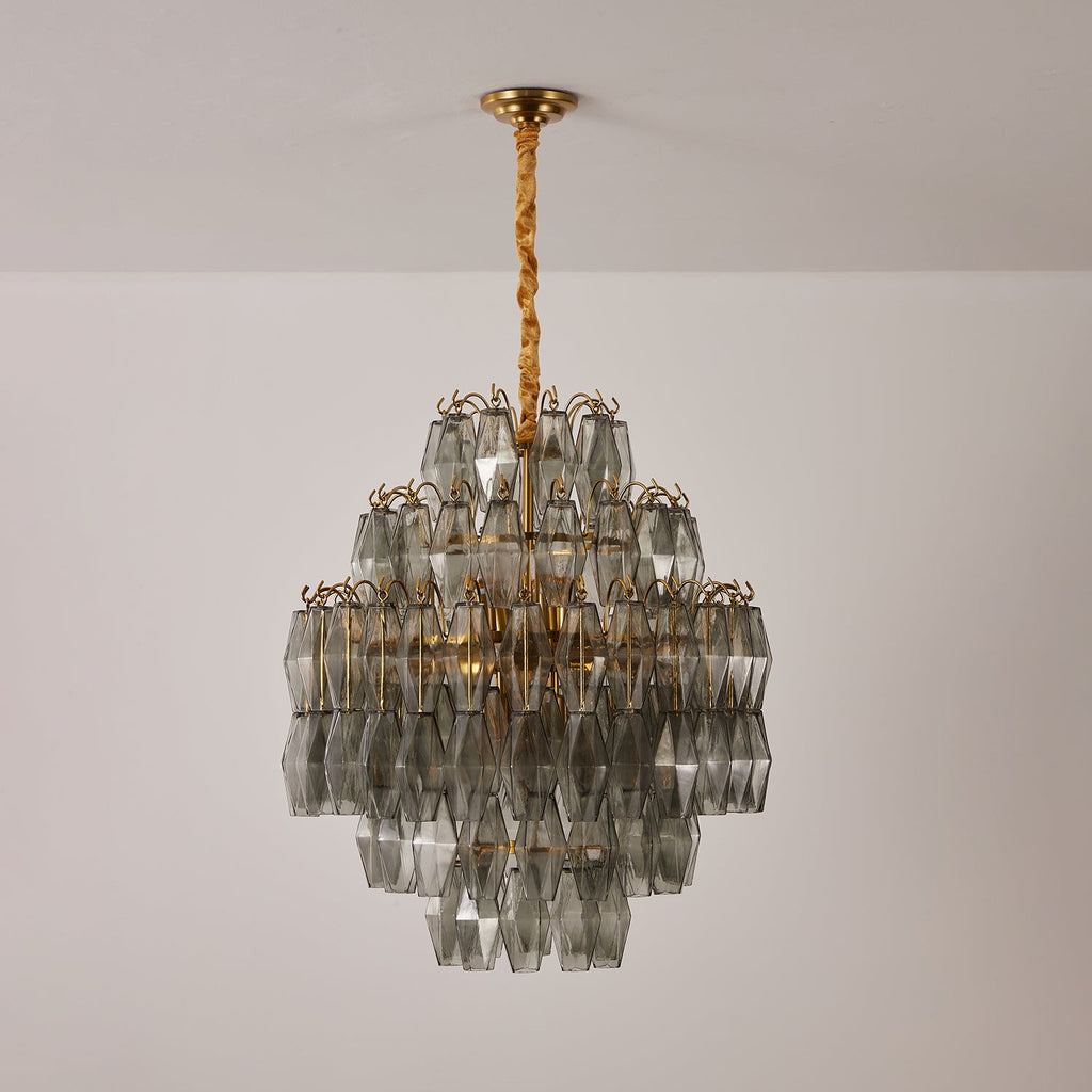 Round Tiered Chandelier — Chandelier | Maison Monashee — view 3