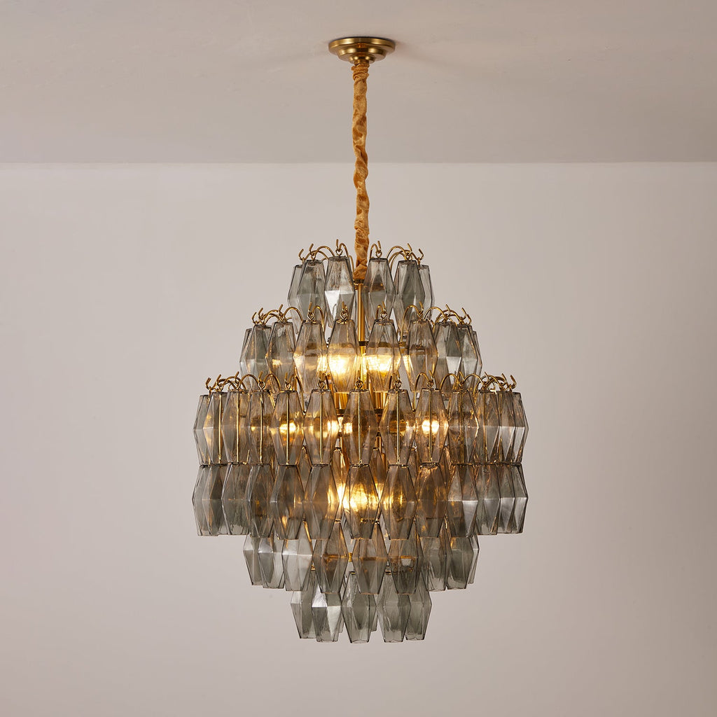 Round Tiered Chandelier — Chandelier | Maison Monashee — view 2