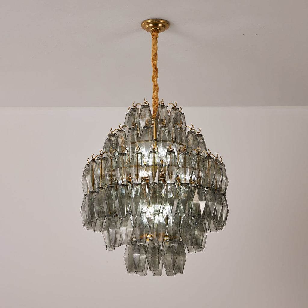 Round Tiered Chandelier — Chandelier | Maison Monashee — view 7