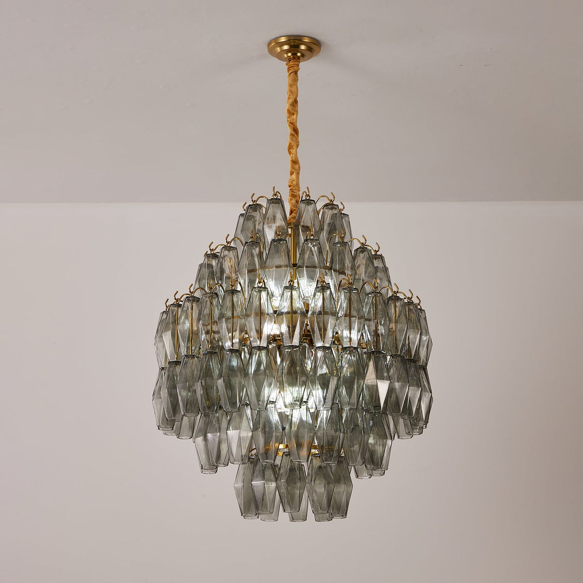 Round Tiered Chandelier — Chandelier | Maison Monashee — view 7