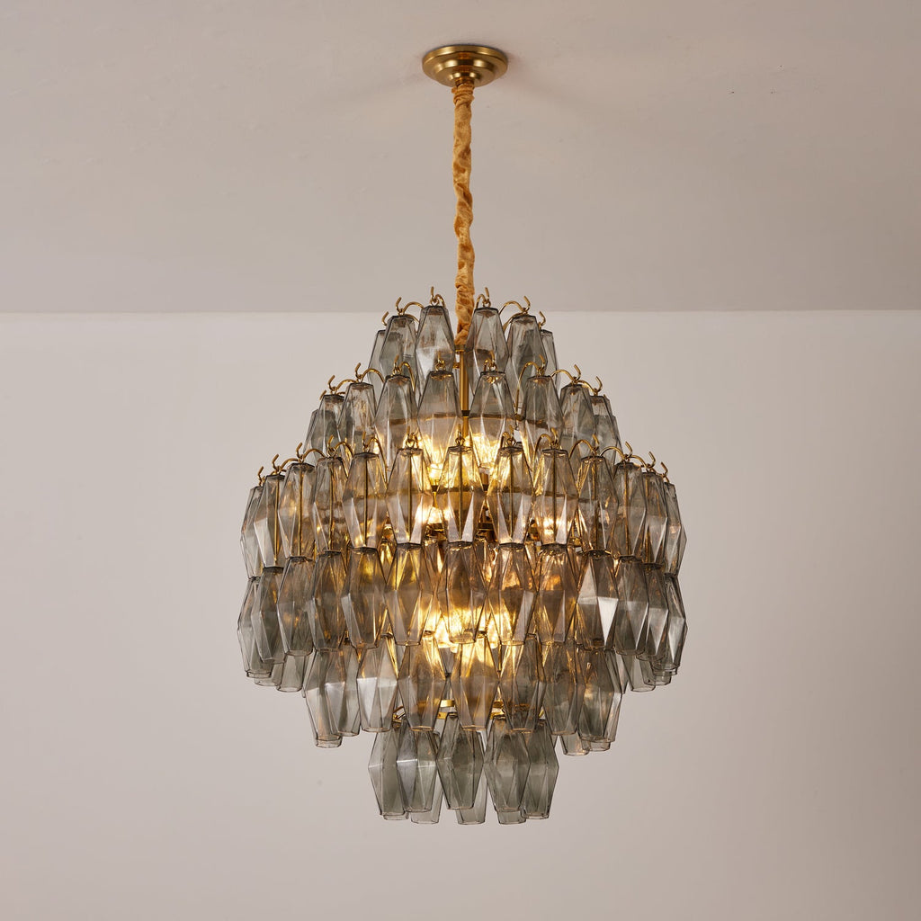 Round Tiered Chandelier — Chandelier | Maison Monashee — view 8