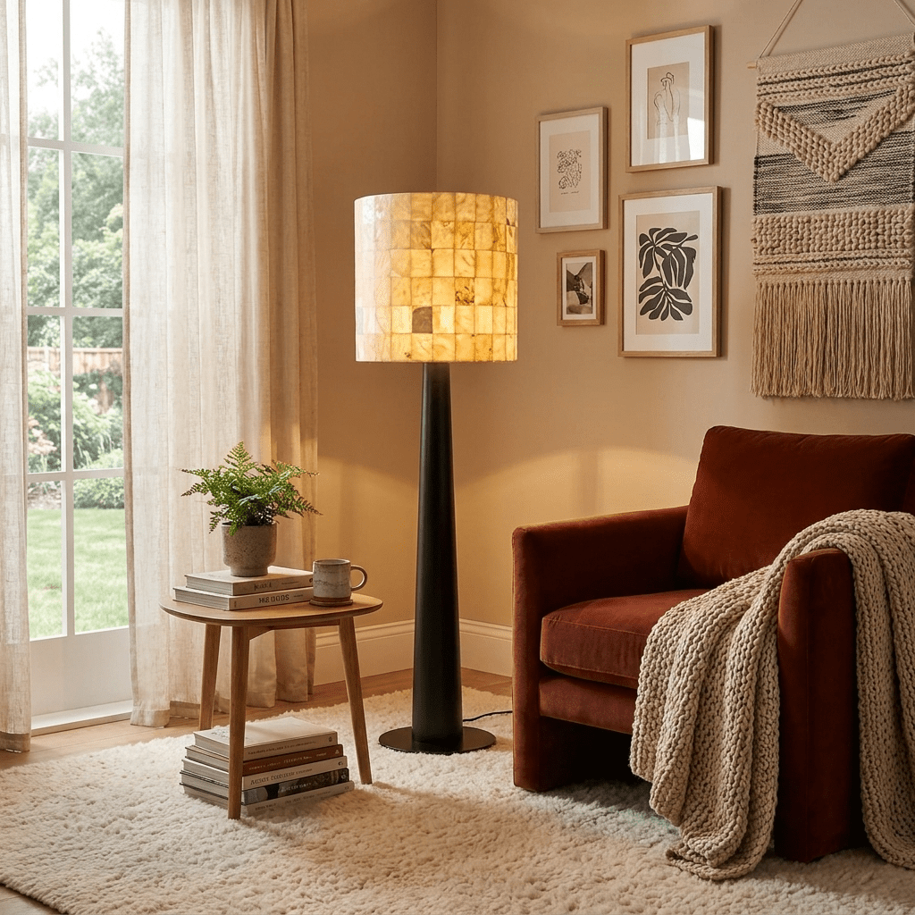 Large Drum Floor Lamp — Floor Lamp | Maison Monashee — view 6