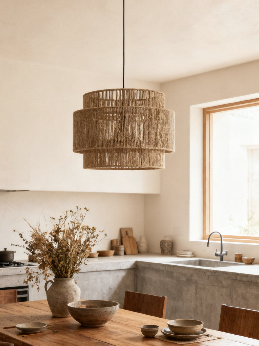 Boho Kitchen Island Lighting — Pendant Light | Maison Monashee — view 4