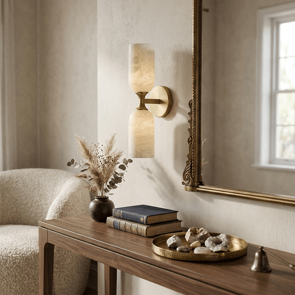 Double Wall Light Brass — Wall Sconce | Maison Monashee — view 5