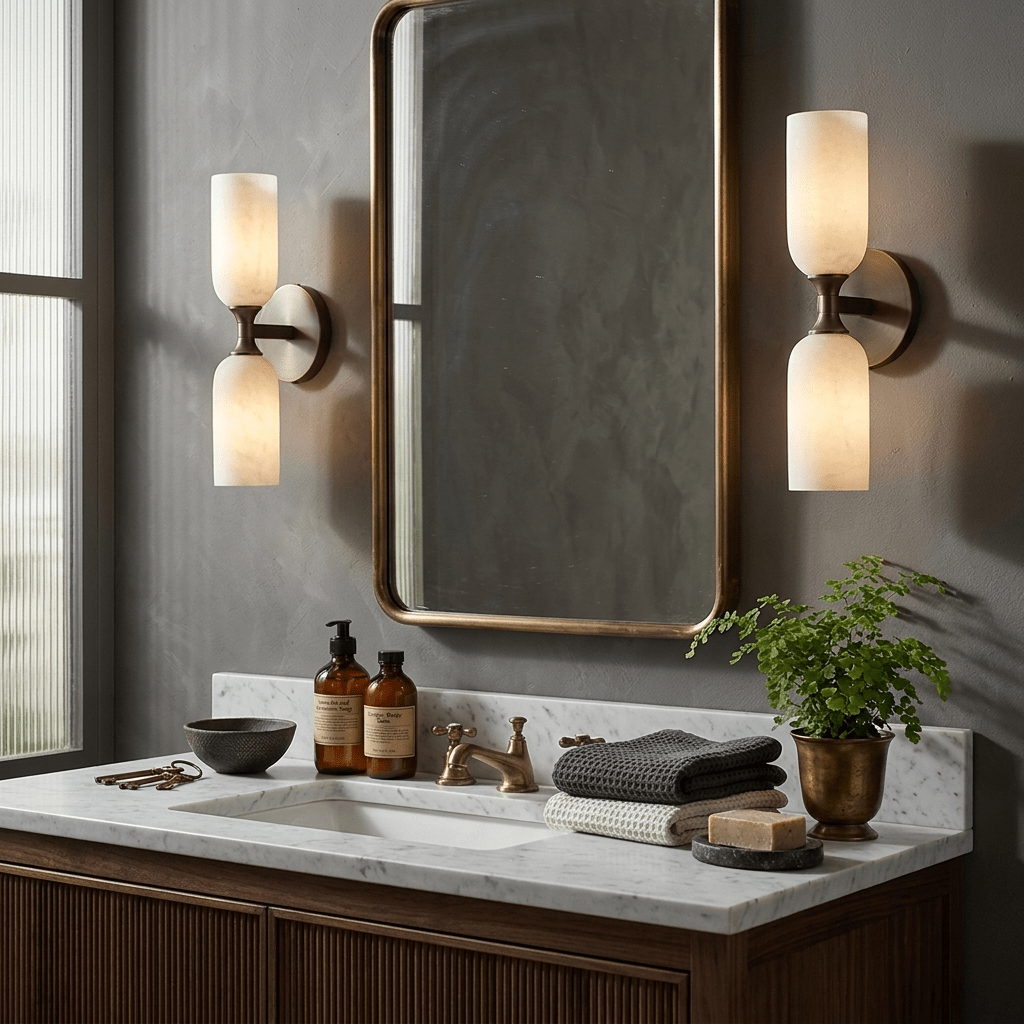Double Wall Light Brass — Wall Sconce | Maison Monashee — view 2