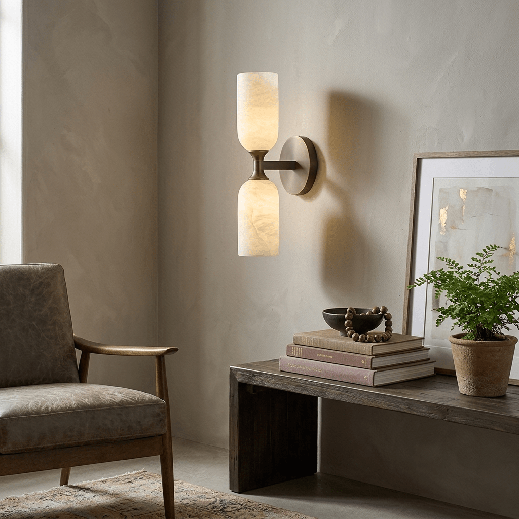 Double Wall Light Brass — Wall Sconce | Maison Monashee — view 4