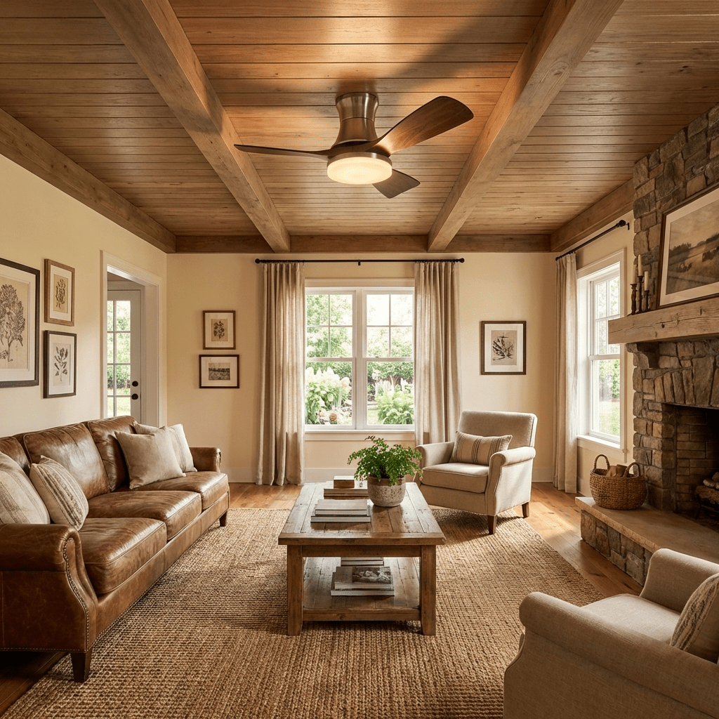 Ceiling Fan with Light Nickel — Ceiling Fan | Maison Monashee — view 2