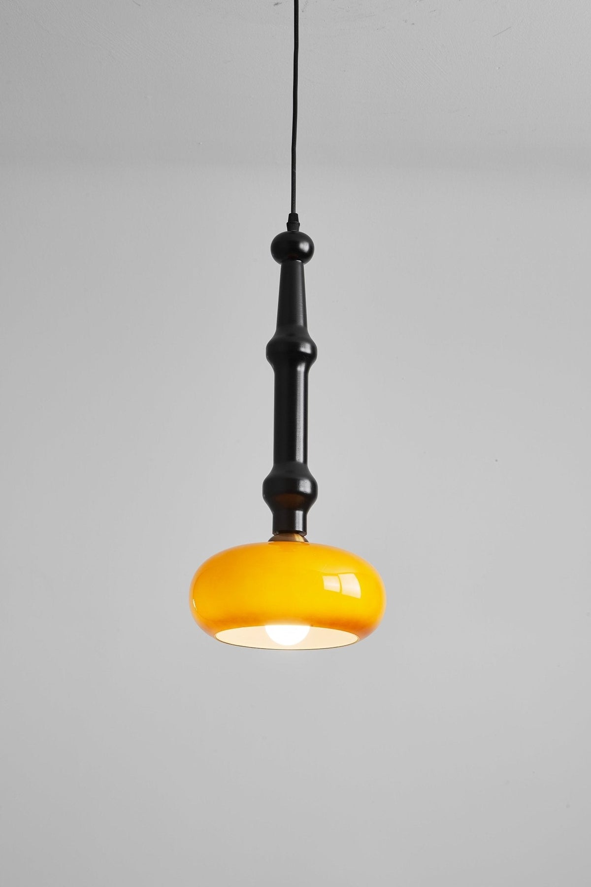 Dark Wood Pendant Light — Pendant Light | Maison Monashee — view 17