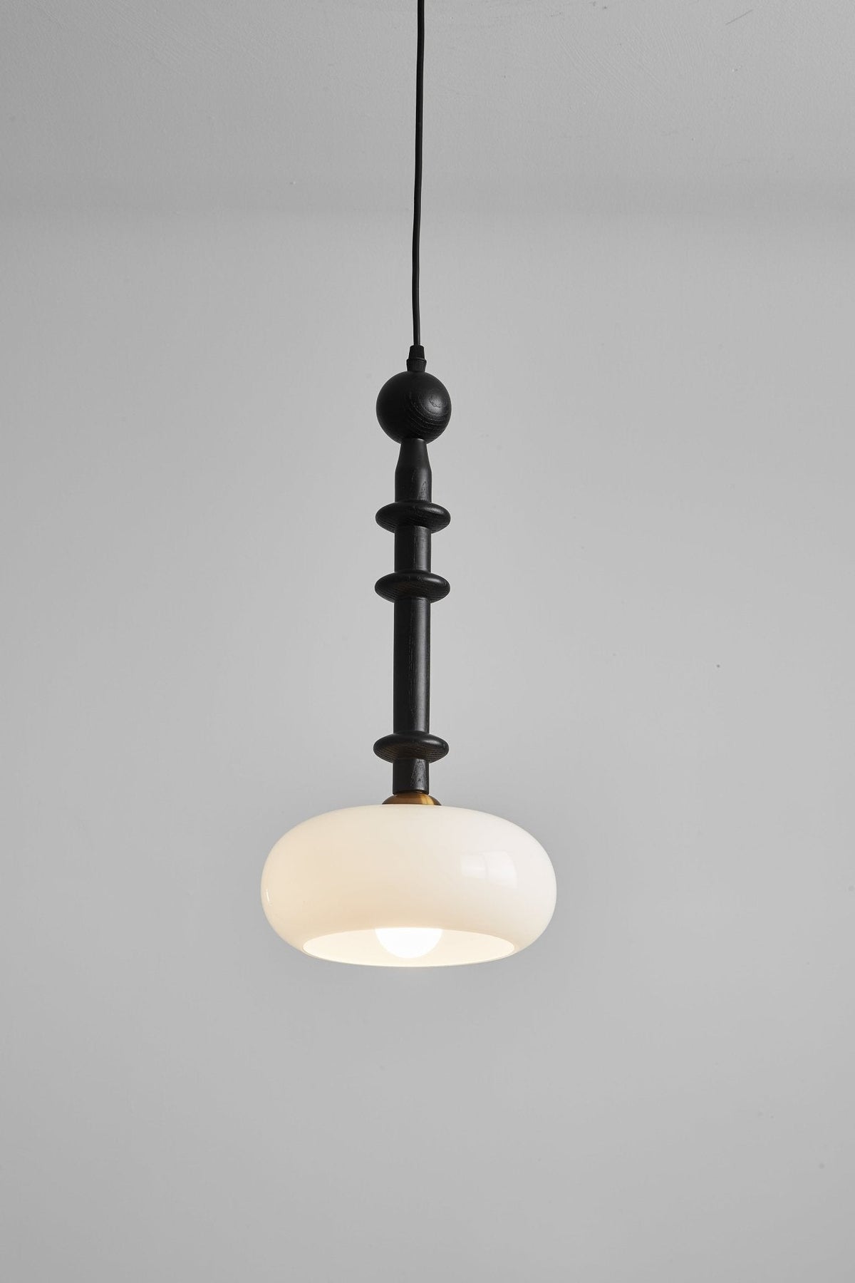 Dark Wood Pendant Light — Pendant Light | Maison Monashee — view 20