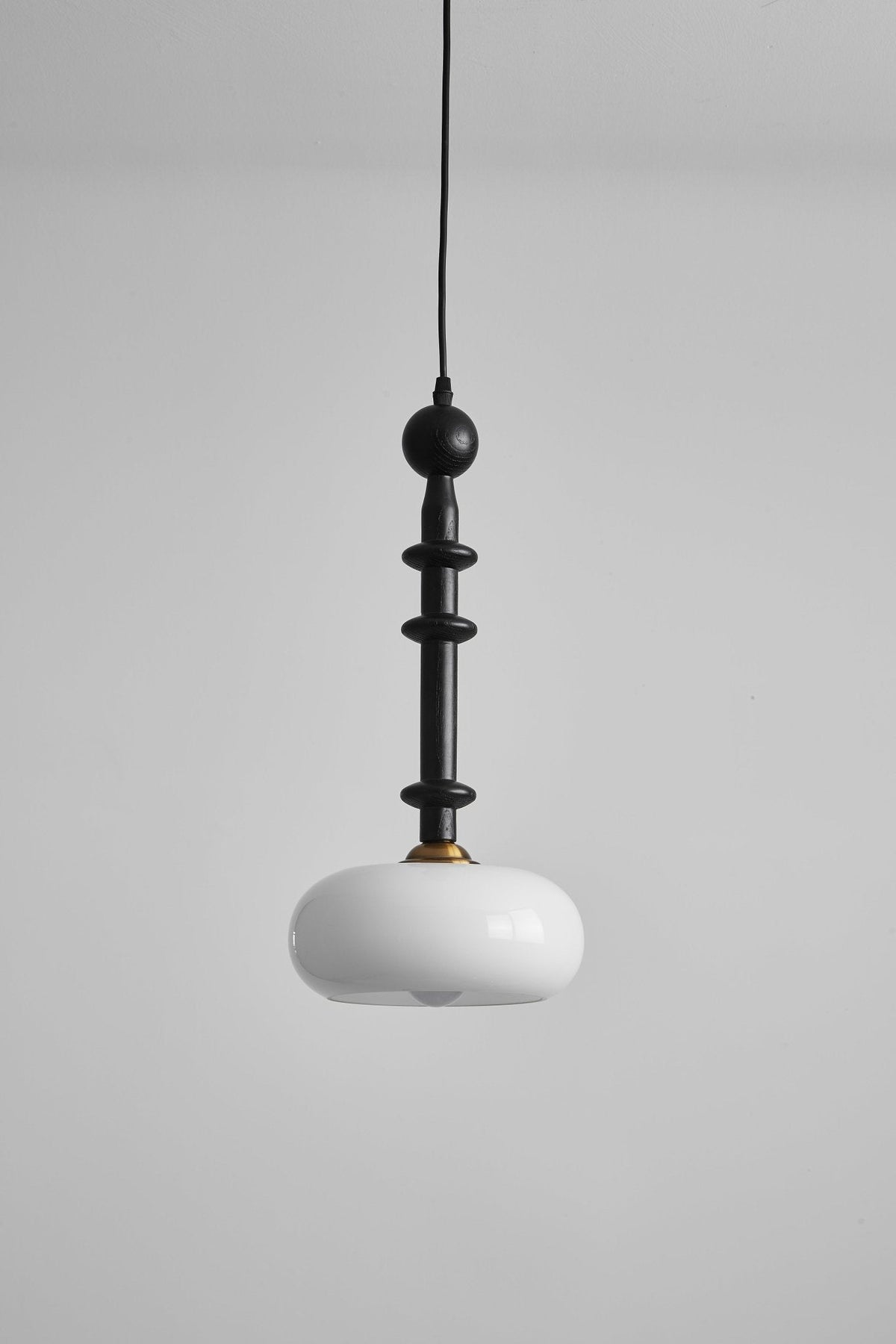 Dark Wood Pendant Light — Pendant Light | Maison Monashee — view 21