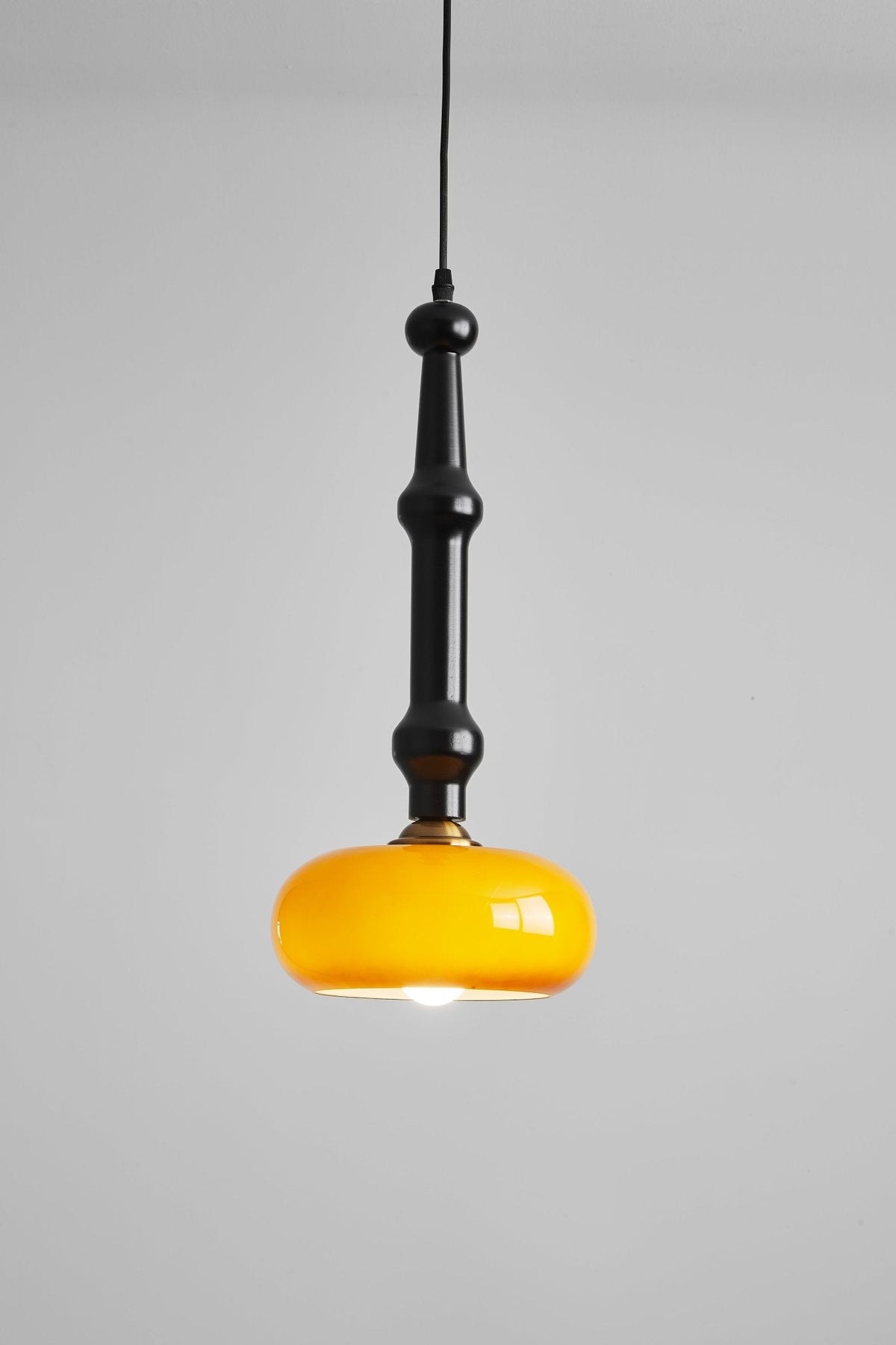 Dark Wood Pendant Light — Pendant Light | Maison Monashee — view 16