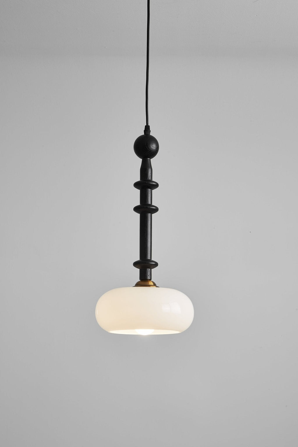 Dark Wood Pendant Light — Pendant Light | Maison Monashee — view 19