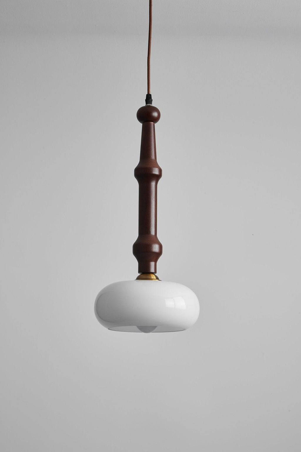 Dark Wood Pendant Light — Pendant Light | Maison Monashee — view 7