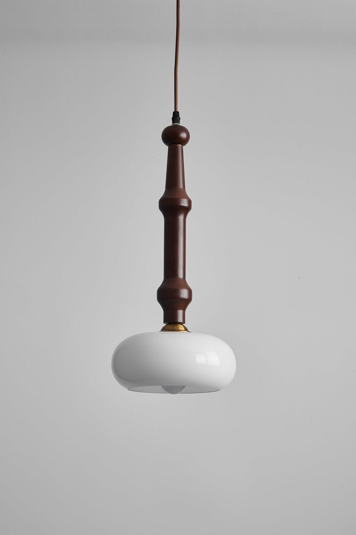 Dark Wood Pendant Light — Pendant Light | Maison Monashee — view 7