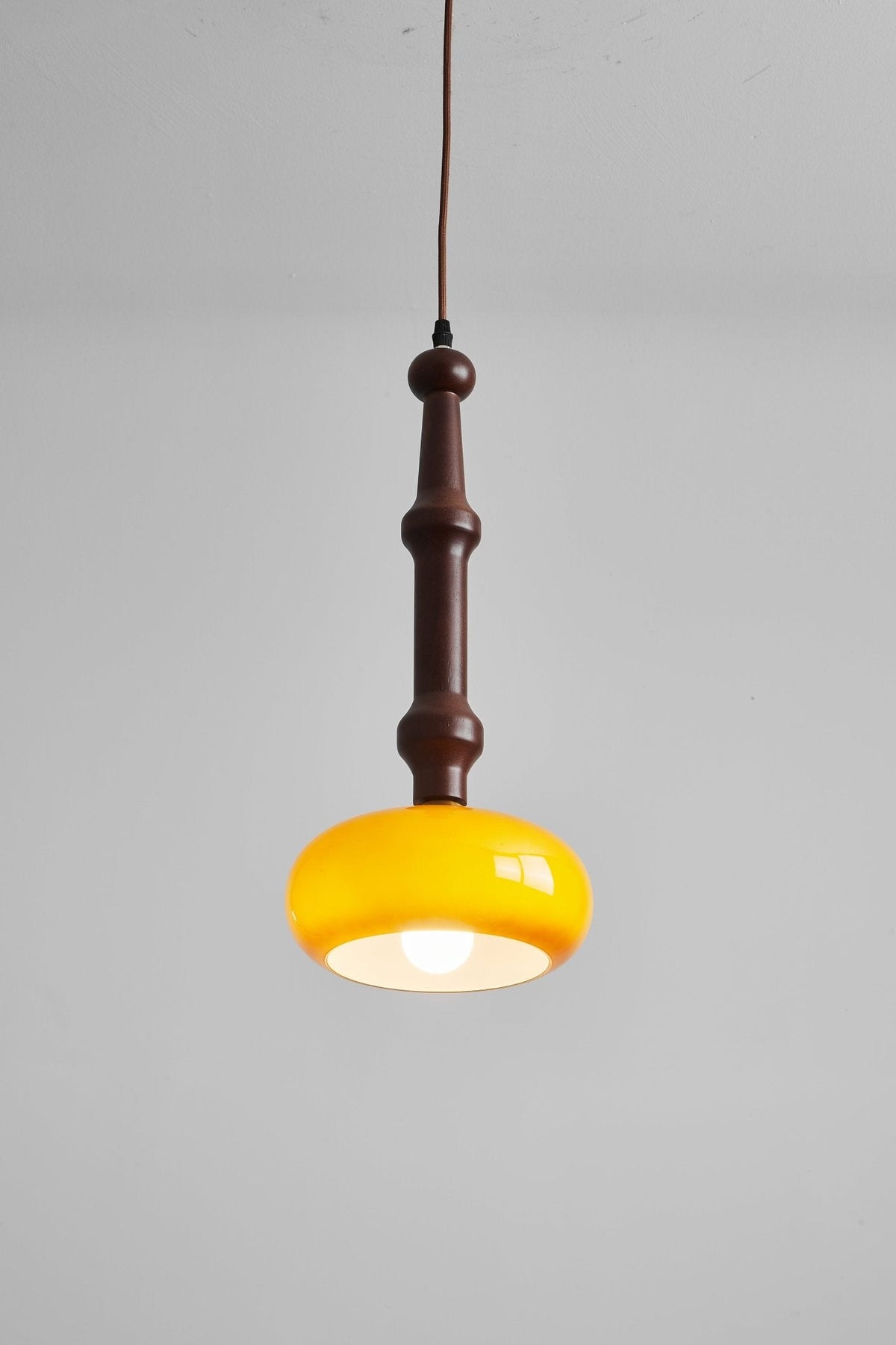 Dark Wood Pendant Light — Pendant Light | Maison Monashee — view 8