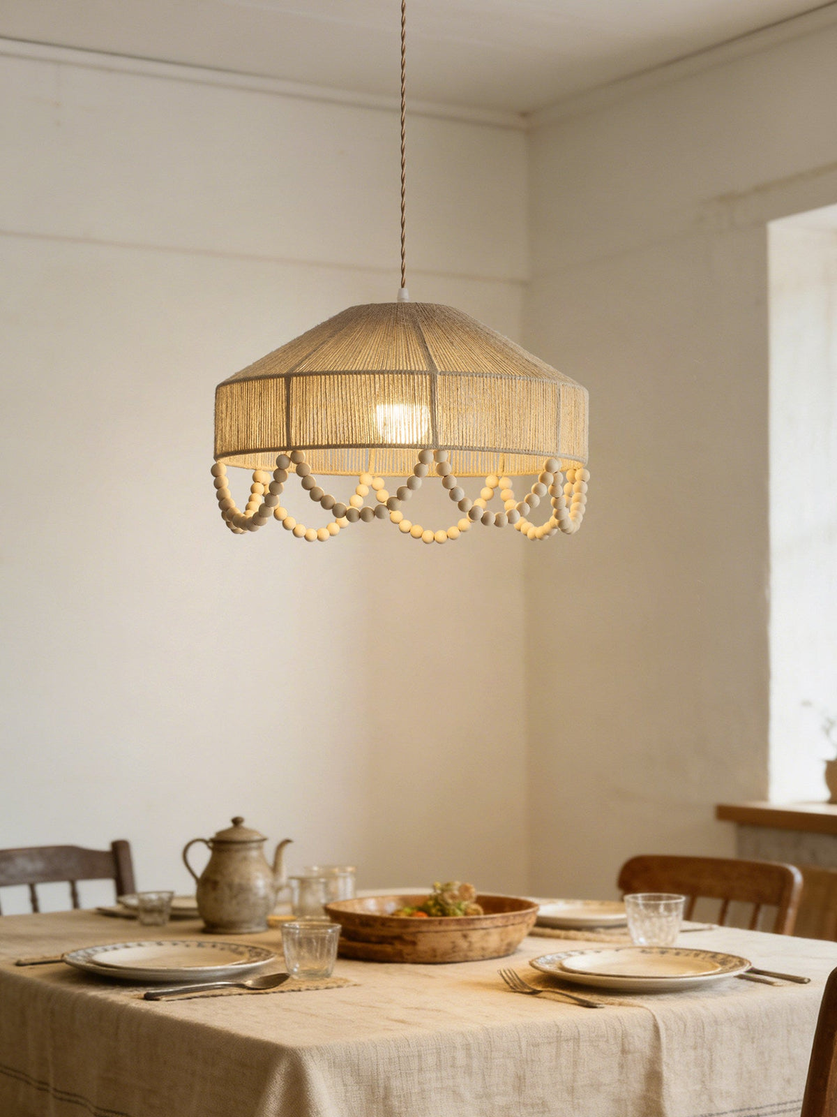 Hemp Rope Pendant Light — Pendant Light | Maison Monashee — view 10