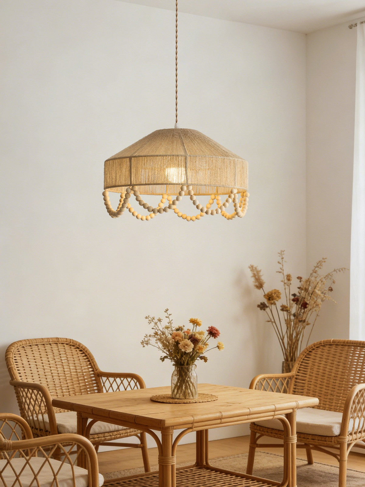 Hemp Rope Pendant Light — Pendant Light | Maison Monashee — view 7