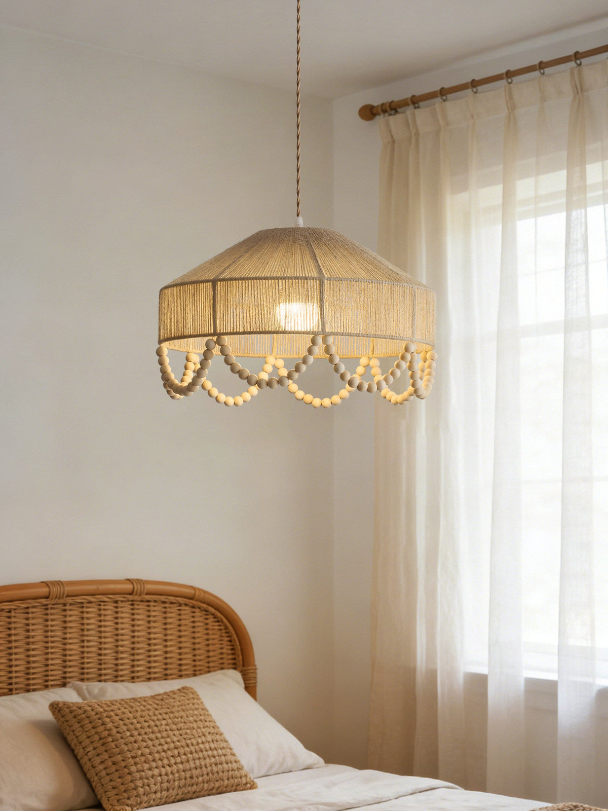 Hemp Rope Pendant Light — Pendant Light | Maison Monashee — view 8