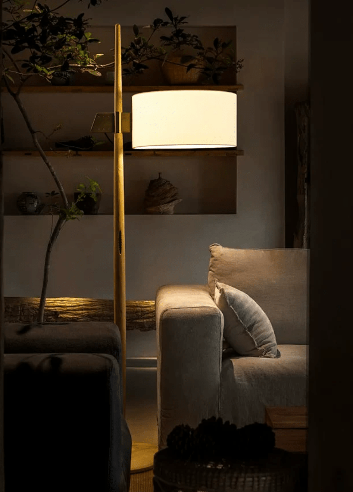 Wood Floor Lamp for Living Room — Floor Lamp | Maison Monashee — view 16