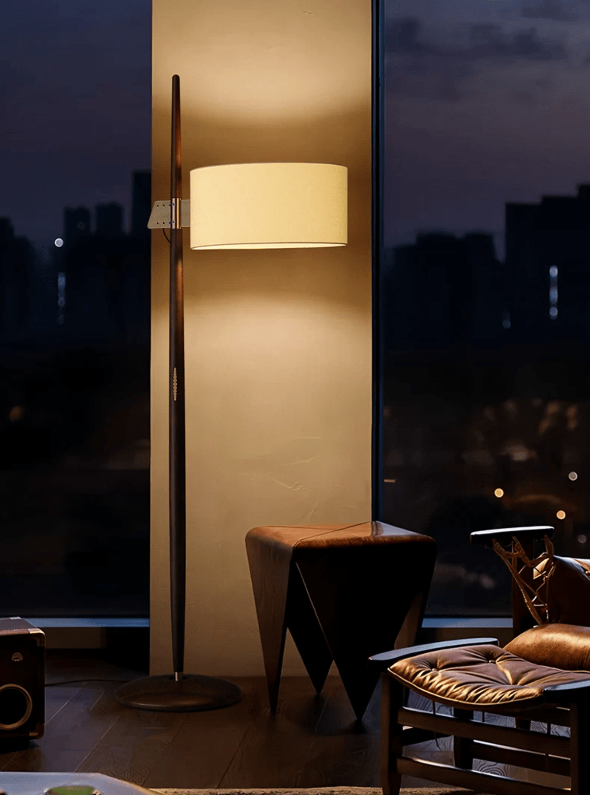 Wood Floor Lamp for Living Room — Floor Lamp | Maison Monashee — view 10