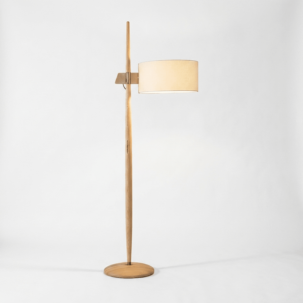 Wood Floor Lamp for Living Room — Floor Lamp | Maison Monashee — view 13